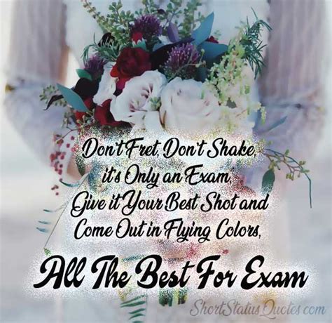 Exam Wishes Status and Good Luck Messages for Exam