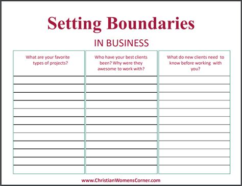 Boundary Setting Worksheet - Worksheets For Kindergarten