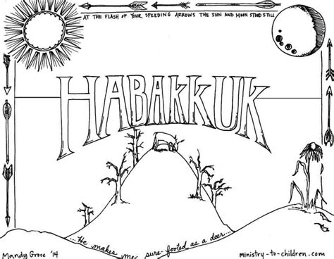 Habakkuk Bible Coloring Page - Ministry To Children