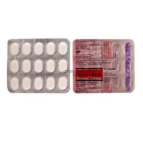 Diamox Tablet, Pfizer Ltd, Prescription at Rs 500/box in Nagpur | ID ...