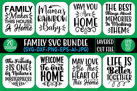 Family SVG Bundle Bundle · Creative Fabrica