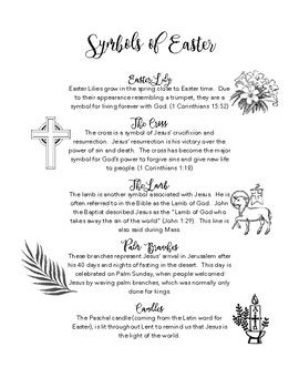 Symbols of Easter by Speer's Year | TPT