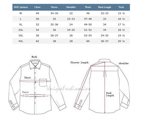 shirt size chart - Google Search | Men shirt style, Men shirt style ...