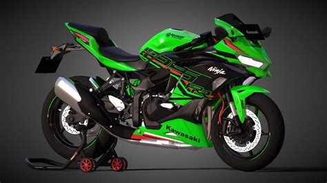 Kawasaki Ninja ZX25RR 2023 - 3D model by Imanuel Sinyo Septa (@imanuelsinyo) [3eb85d2] - Sketchfab