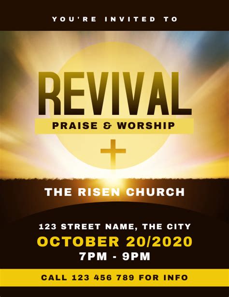 Revival Church Flyer Template | PosterMyWall