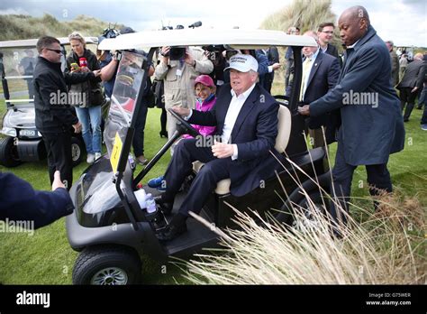 Trump golf cart hi-res stock photography and images - Alamy