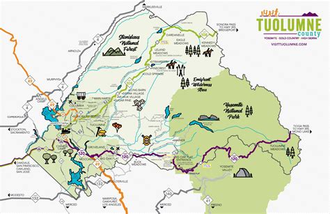 Maps, Directions & Transportation Information for Tuolumne County