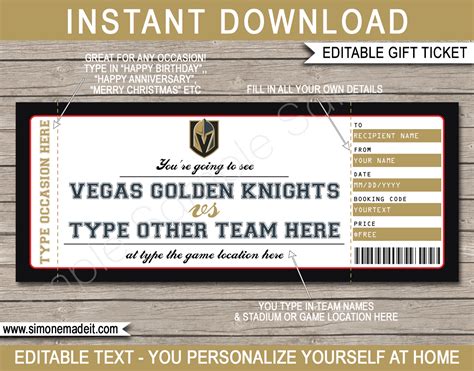 Golden Knights Gift Card - THE SHOOT