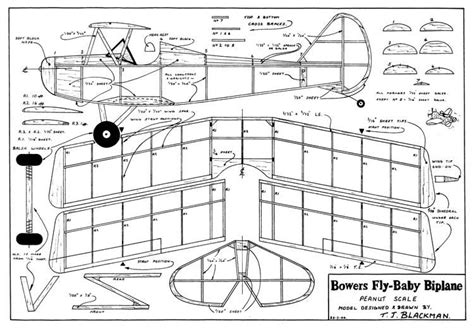 Fly Baby Biplane Plans - AeroFred - Download Free Model Airplane Plans