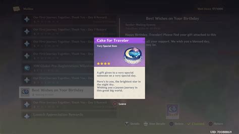 What Are The Birthday Rewards In Genshin Impact? - Genshin Impact Guide - IGN