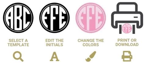 Free Monogram Maker | Customize Online | Instant Download