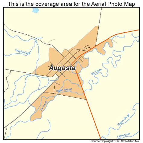 Aerial Photography Map of Augusta, MT Montana