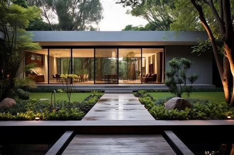 Premium AI Image | Luxury house with garden