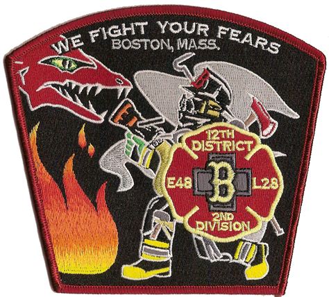 BOSTON FIRE DEPARTMENT ENGINE 48 PATCH | Eagle Emblems & Graphics