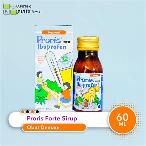 Proris Forte 50 ML Obat Sirup Penurun Demam Anak (Ibuprofen) | Lazada ...