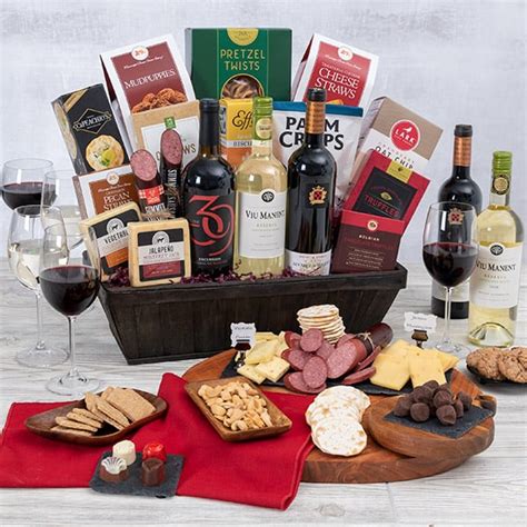 Wine Lover's Trio - Wine Gift Baskets - Ex Ten