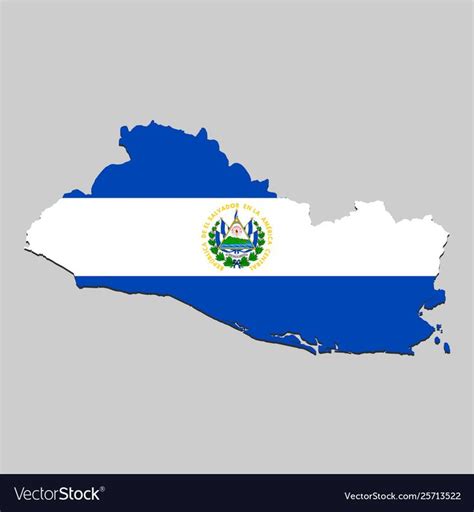 Map with national flag vector image on VectorStock | National flag, El ...