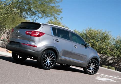 2011 Kia Sportage with 20" Giovanna Kilis in Machined Black wheels | Wheel Specialists, Inc.