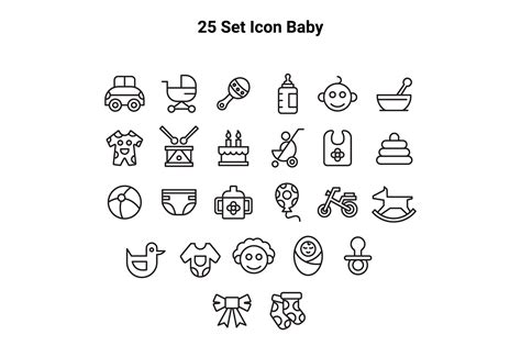 Baby Icons Afbeelding door fatih studio · Creative Fabrica