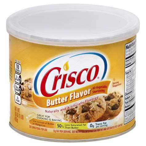 Crisco Butter Flavor All-Vegetable Shortening - Shop Butter & Margarine ...