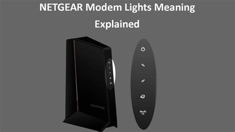 NETGEAR Modem Lights Meaning - RouterCtrl