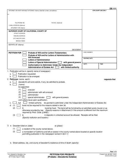 California Probate for Decedents Estate - 36 Free Templates in PDF ...