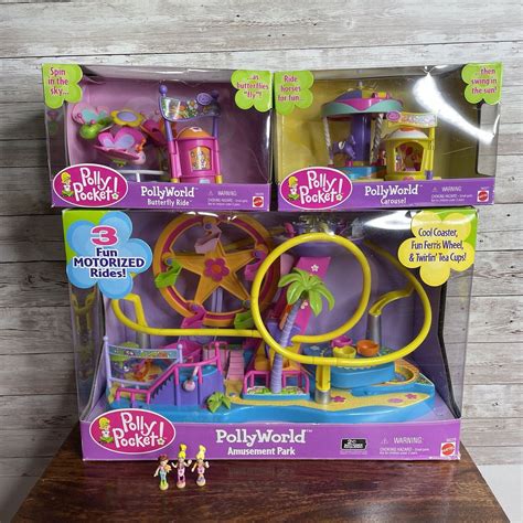 Polly Pocket PollyWorld Amusement Park Bundle | eBay