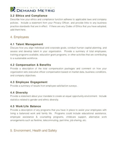 Sustainability Report Template