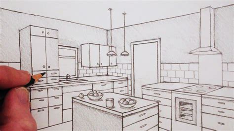 Living Room Perspective Drawing at GetDrawings | Free download