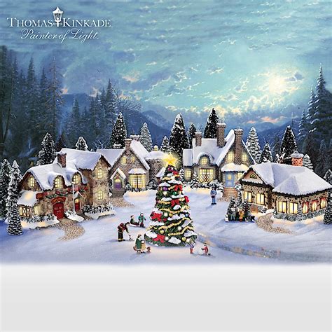 Thomas Kinkade Christmas Village Collection: Cobblestone Corners