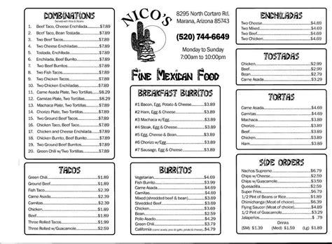 nico's mexican food tucson - Nestor Chatman