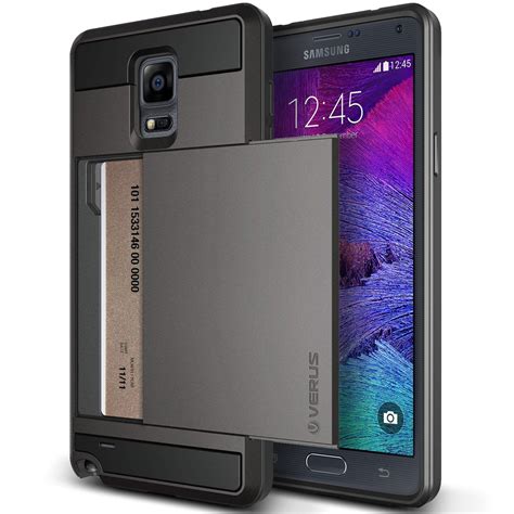 Amazon.com: Galaxy Note 4 Case, Verus [Card Slot Case] Samsung Galaxy Note 4 Case [Damda Slide ...