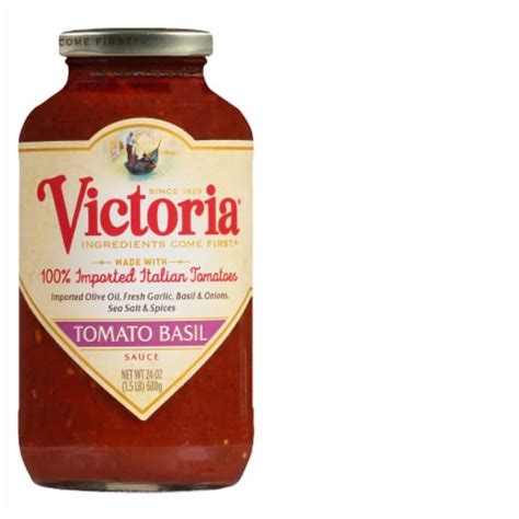 Victoria Tomato Basil Spaghetti Pasta Sauce, Kosher, Non-GMO Verified ...