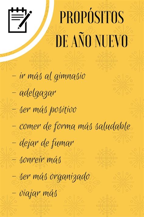 ¿Qué propósitos de año nuevo tenéis? | La página del español