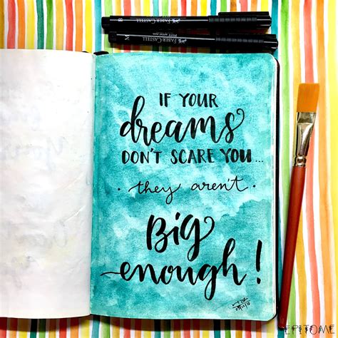 Inspirational Quote Brush Lettering | Brush lettering quotes, Brush pen ...