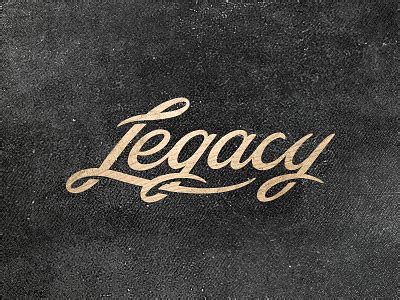 Legacy type by Harrison Connally on Dribbble