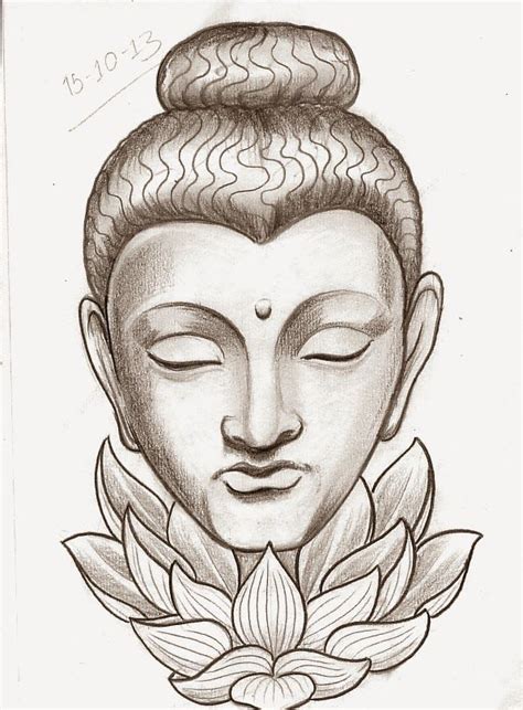 Incredible Buddha Head with Lotus Flower Tattoo Design | Lotus flower tattoo design, Tattoo ...