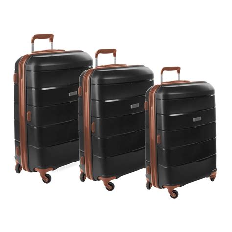 Cellini 4 Wheel Spinn 3 Piece Luggage Set - Black | Shop Today. Get it Tomorrow! | takealot.com