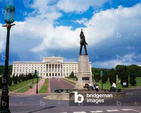 Image of Stormont,Belfast,Co Antrim,Northern Ireland;Statue And ...