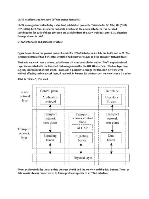 UMTS Interfaces and Protocols | PDF | Computer Network | Computer ...