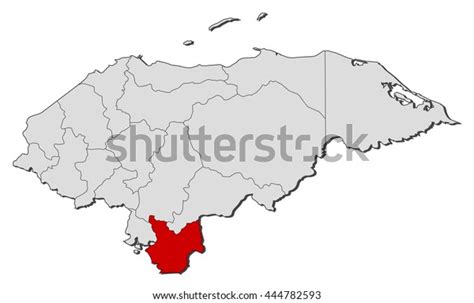 Map Honduras Choluteca Stock Vector (Royalty Free) 444782593 | Shutterstock