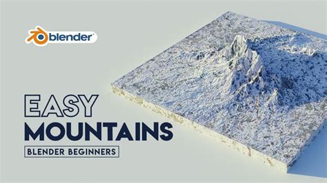 How to create mountains in blender 2.93 using displacement maps | Blender Beginners | Blender ...