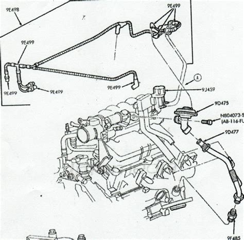 1999 ford taurus heater hose diagram