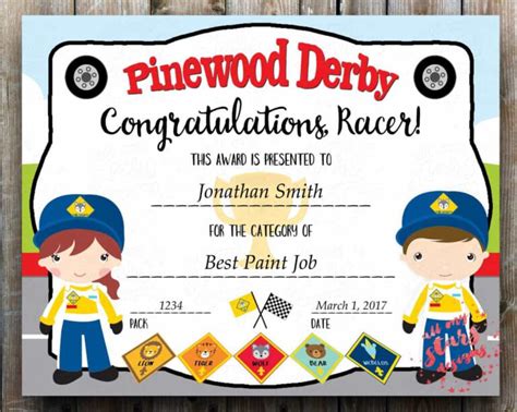 98 Of The Most Awesome Pinewood Derby Award Ideas ~ Cub regarding ...