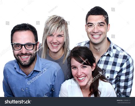 Group Four Real Everyday People Posing Stock Photo 123058111 | Shutterstock