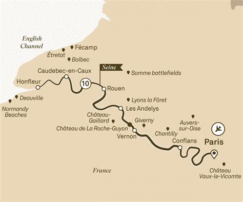 Normandy & Seine Map – Travelhoppers