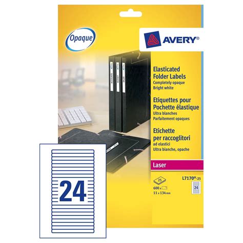 Avery Laser Folder Label 134x11 (25) L7170 – Medisave UK