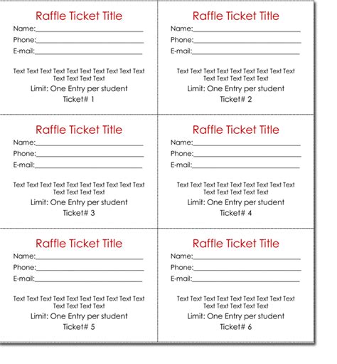 20+ Free Raffle Ticket Templates with Automate Ticket Numbering ...