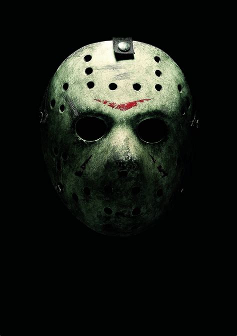 Friday the 13th Jason Voorhees Hockey Mask Classic Horror Movie Poster Home Decor Hd Wallpaper ...