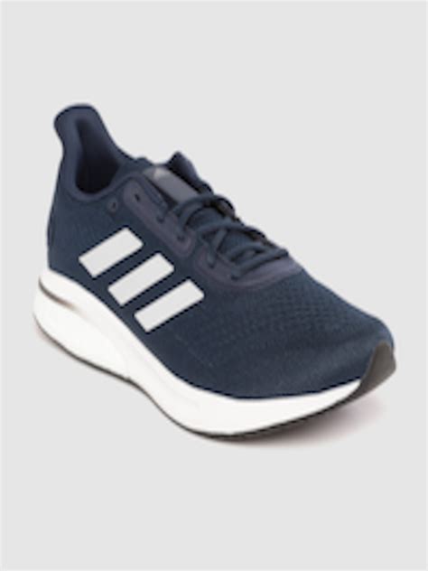 Buy ADIDAS Men Navy Blue Woven Design Supernova Running Shoes - Sports ...